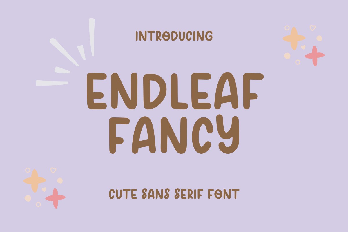 Beispiel einer Endleaf Fancy Regular-Schriftart