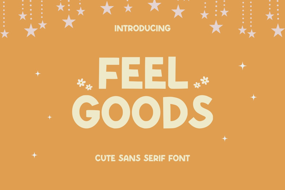 Beispiel einer Feel Goods Regular-Schriftart