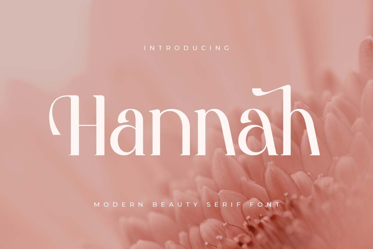 Beispiel einer Hannah-Schriftart