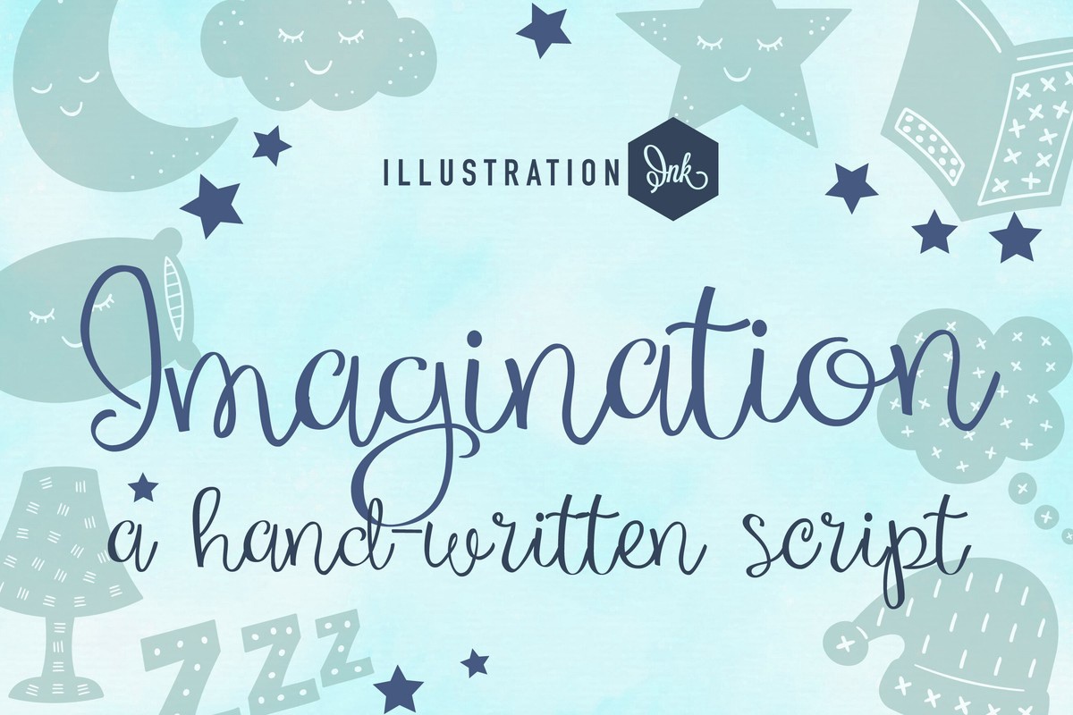 Beispiel einer PN Imagination-Schriftart