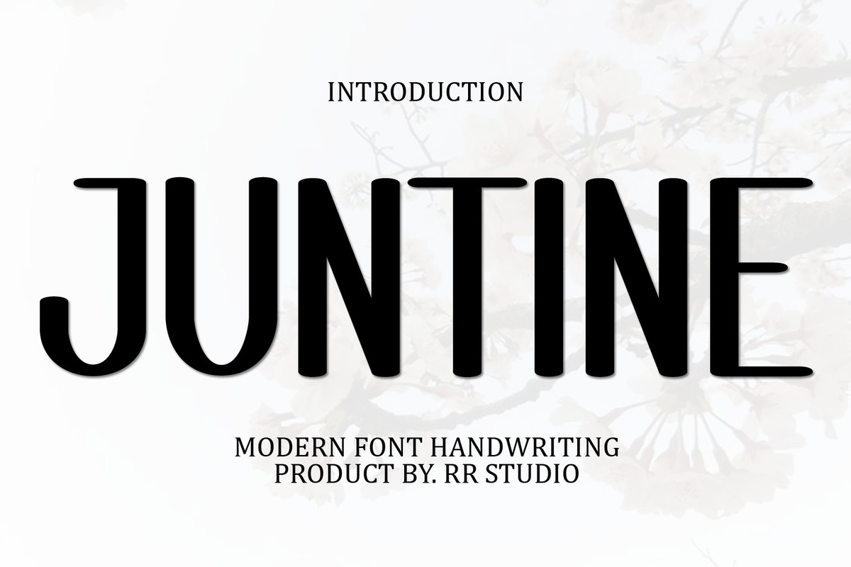 Beispiel einer Juntine-Schriftart