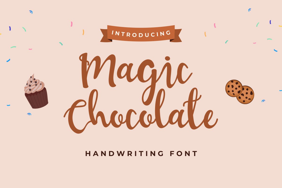 Beispiel einer Magic Chocolate-Schriftart