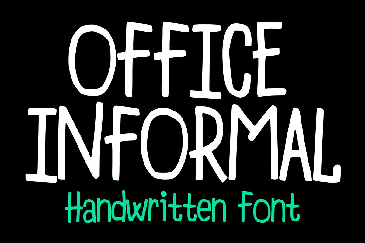 Beispiel einer Office Informal-Schriftart