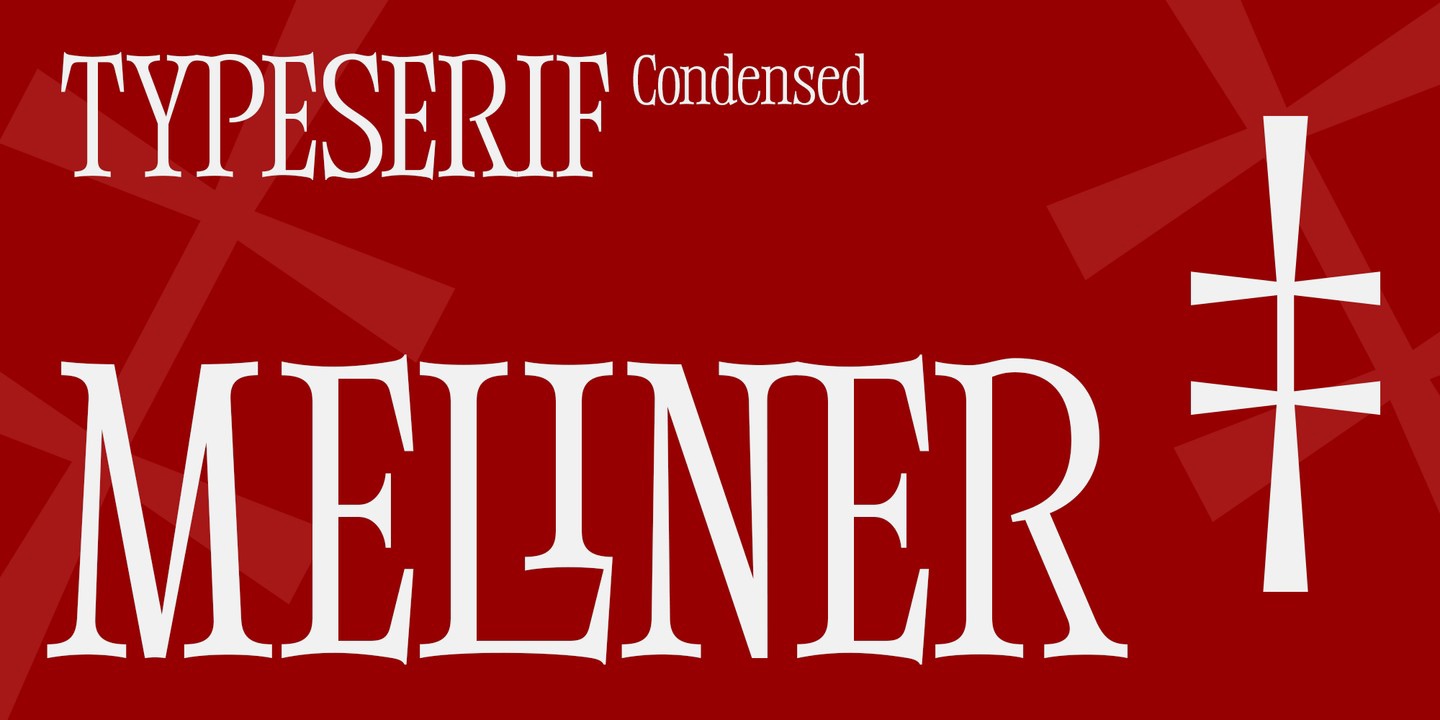 Beispiel einer Meliner-Schriftart