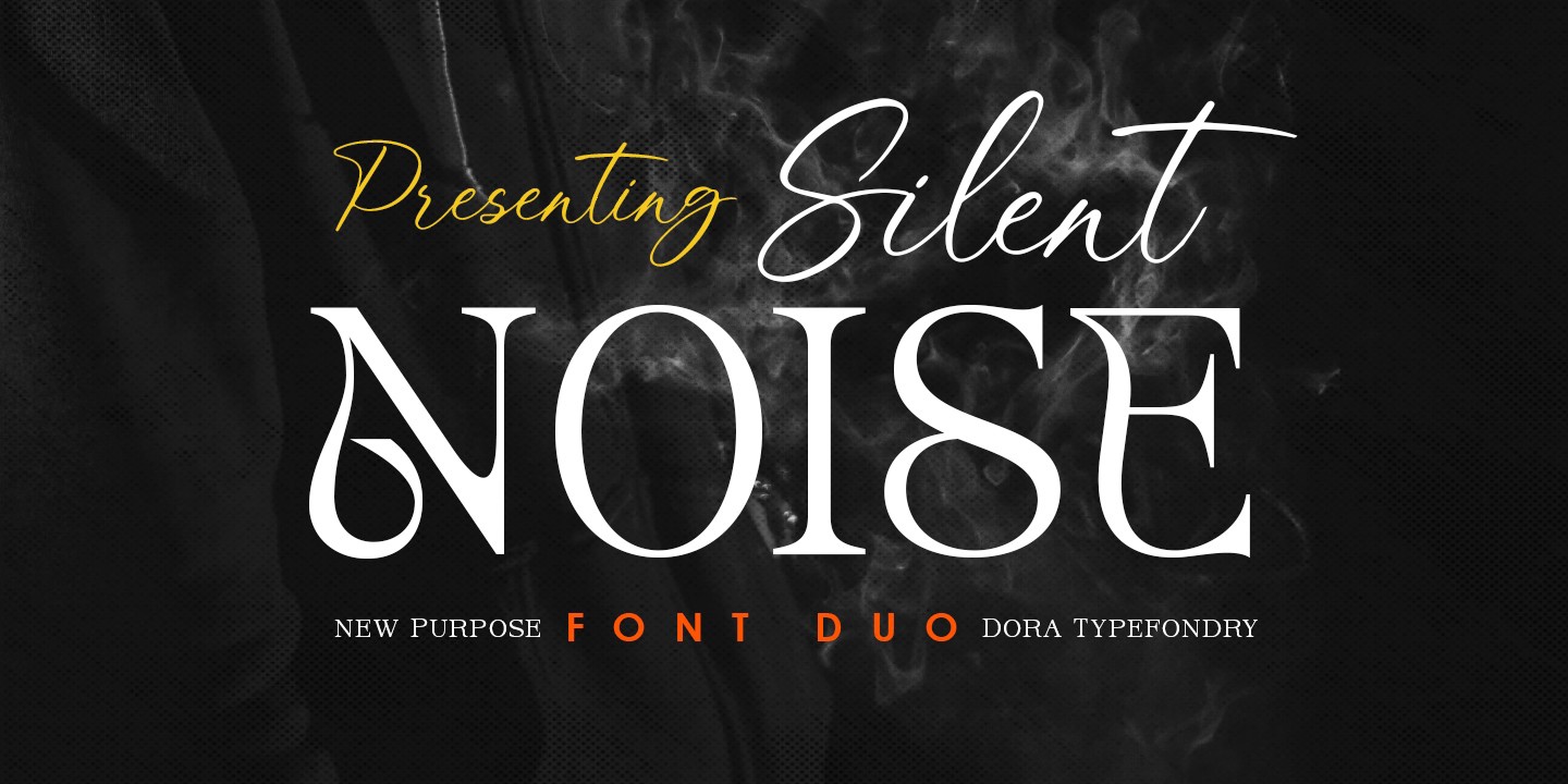 Beispiel einer Silent Noise-Schriftart