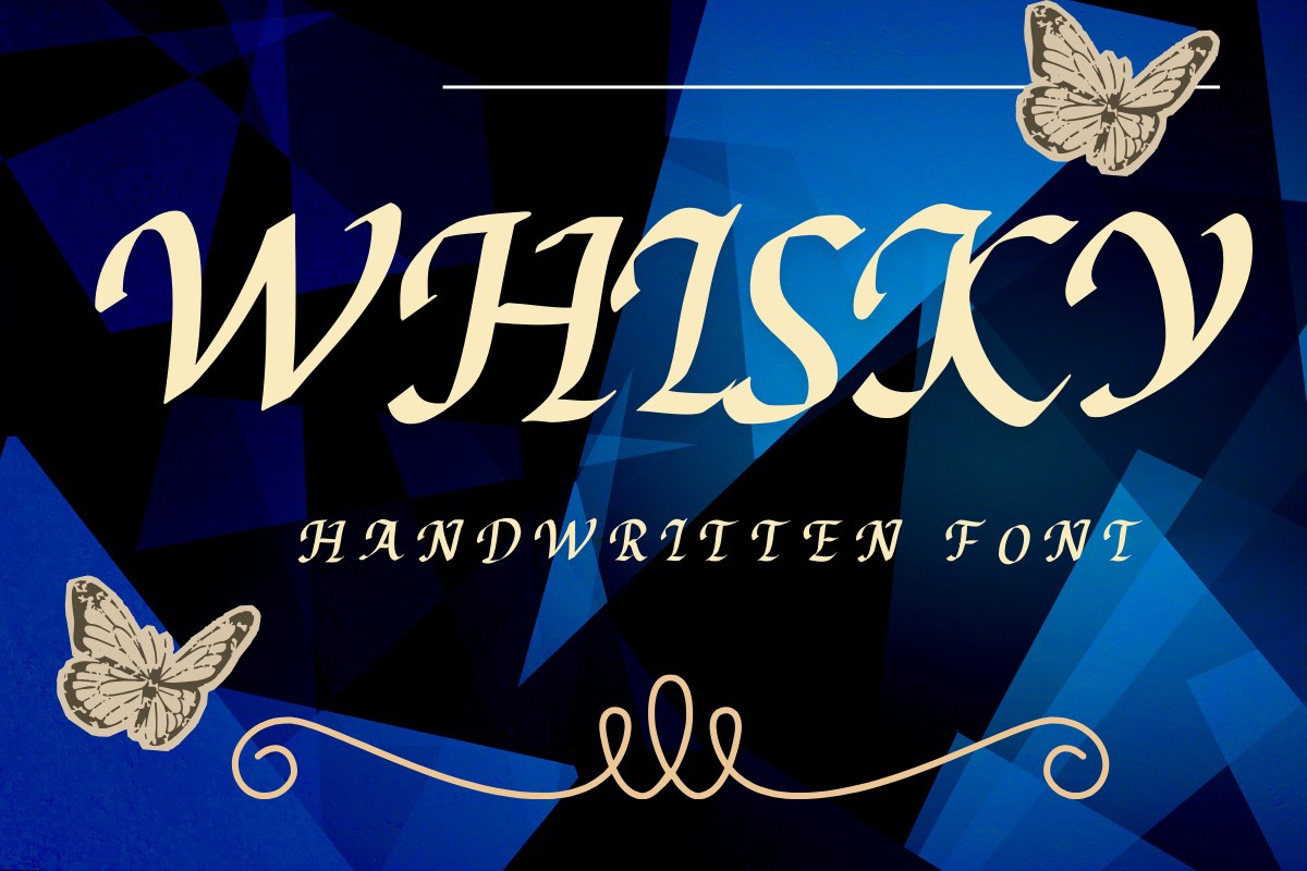 Beispiel einer Whisky-Schriftart