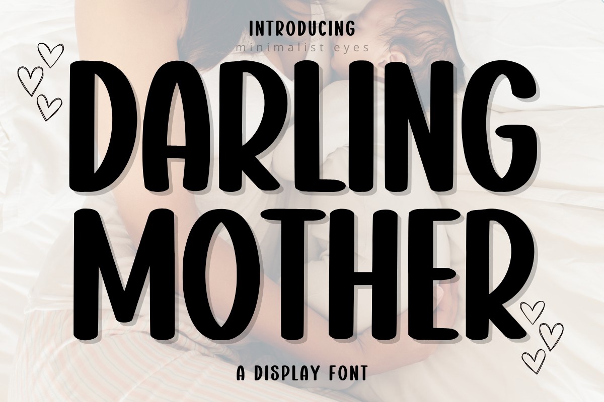 Beispiel einer Darling Mother-Schriftart