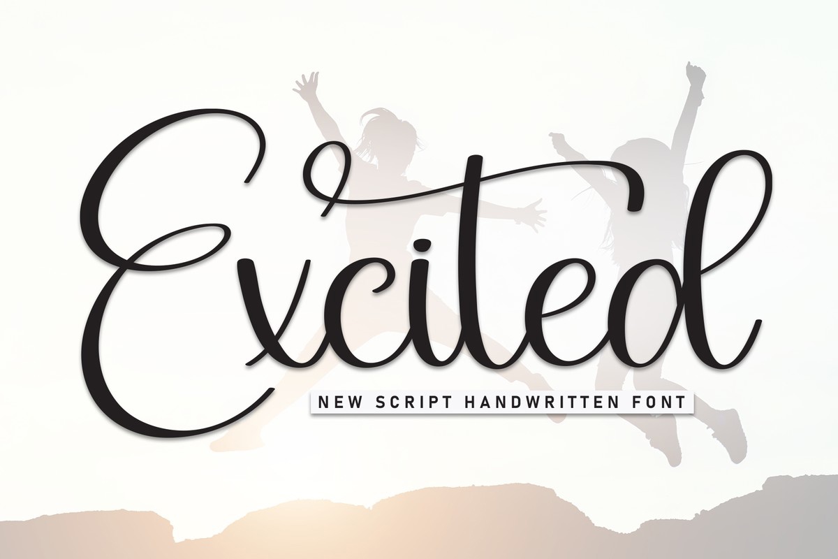 Beispiel einer Excited-Schriftart