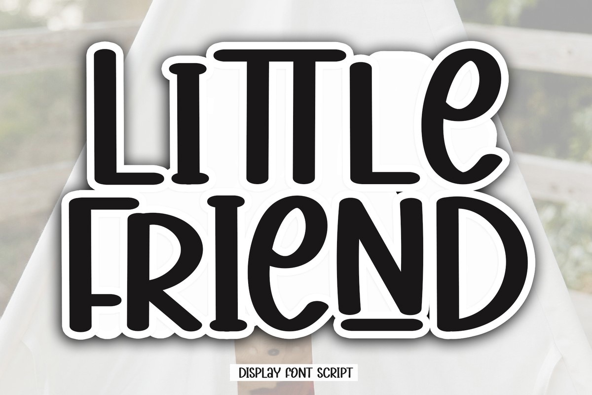 Beispiel einer Little Friend-Schriftart