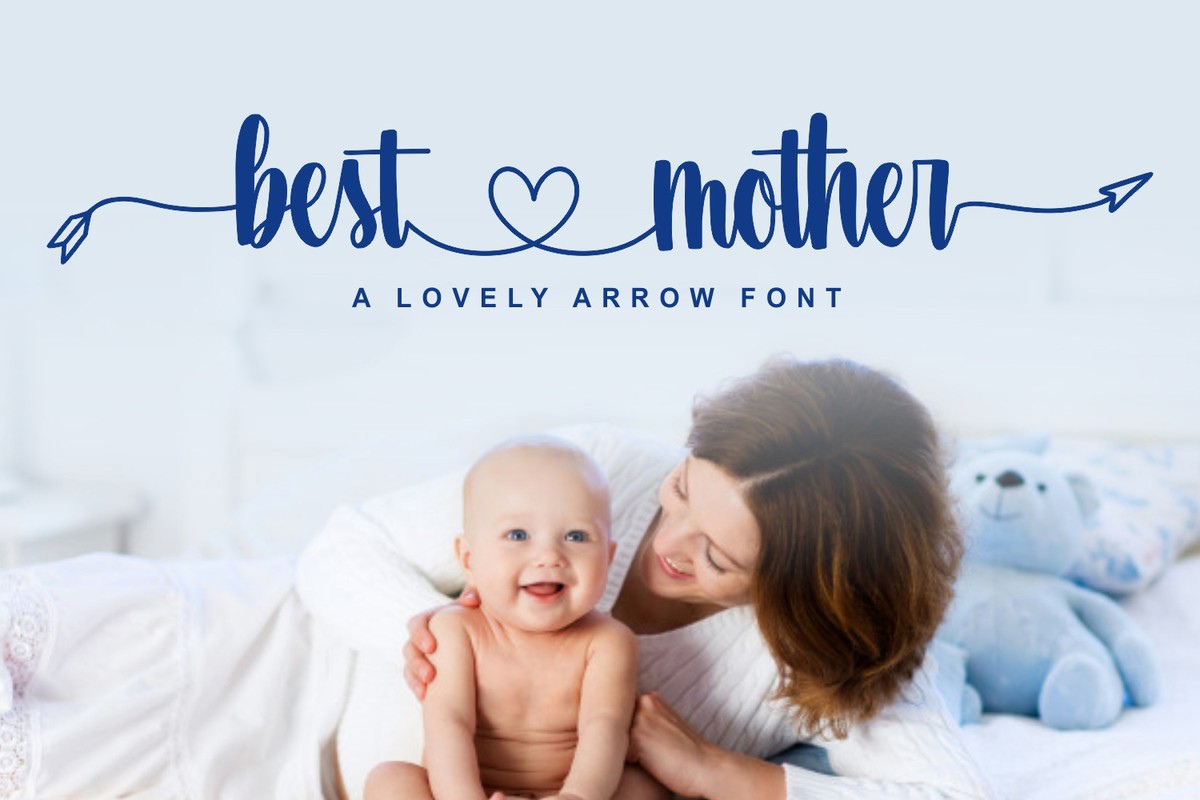 Beispiel einer Best Mother-Schriftart