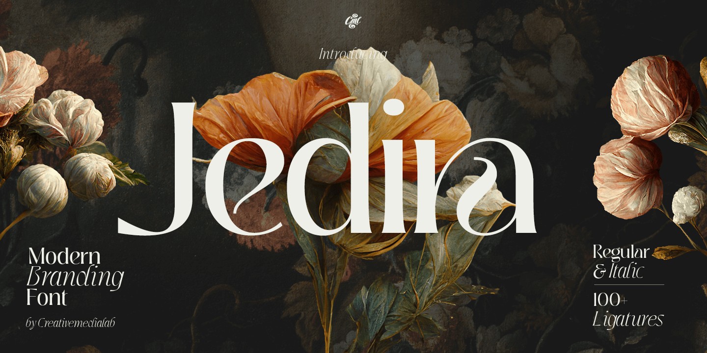 Beispiel einer Jedira-Schriftart