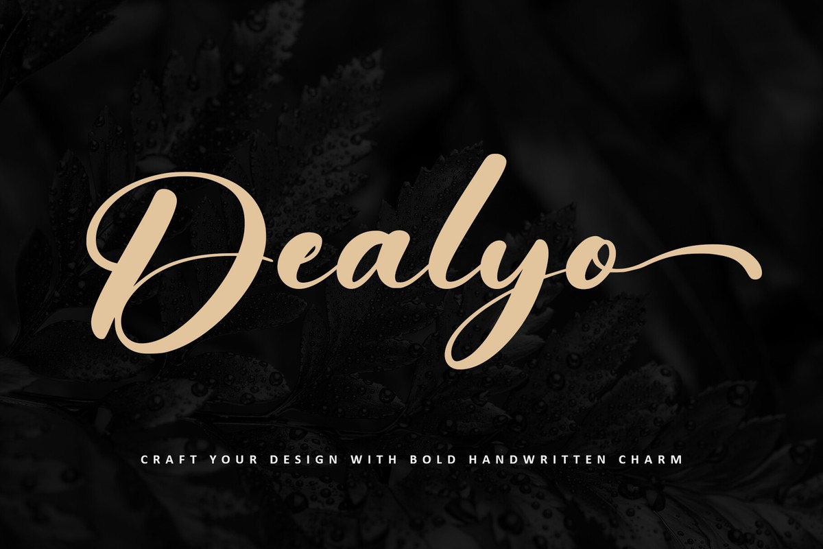 Beispiel einer Dealyo-Schriftart