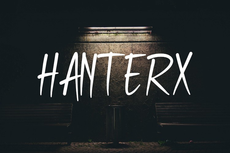 Beispiel einer Hanterx-Schriftart