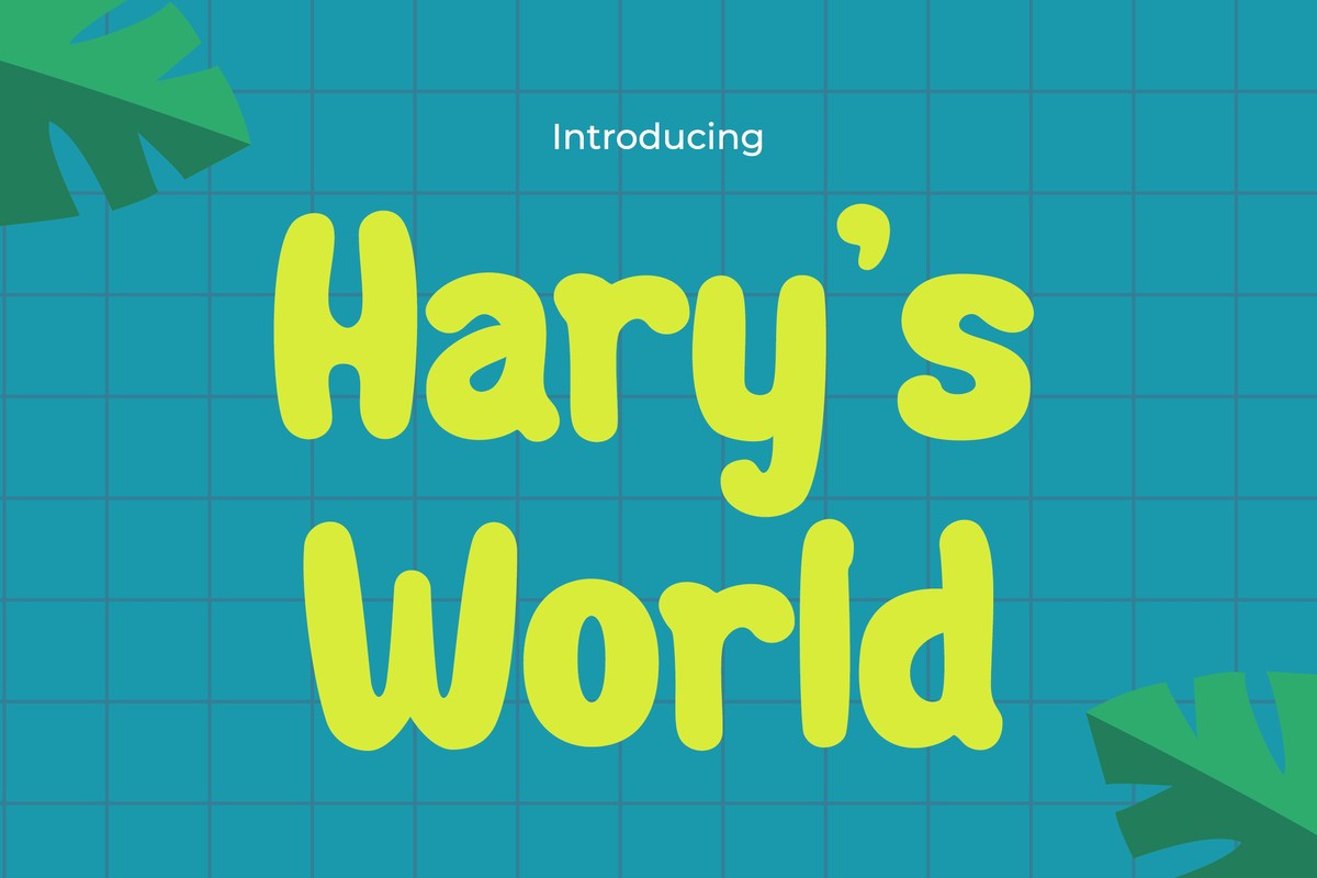 Beispiel einer Harys World-Schriftart