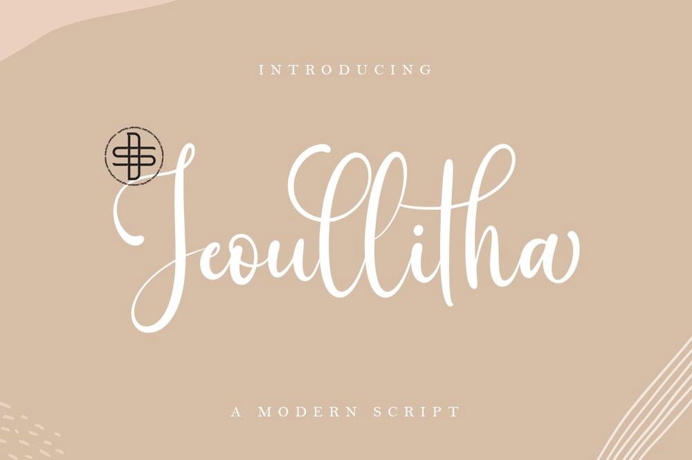 Beispiel einer Jeoullitha-Schriftart