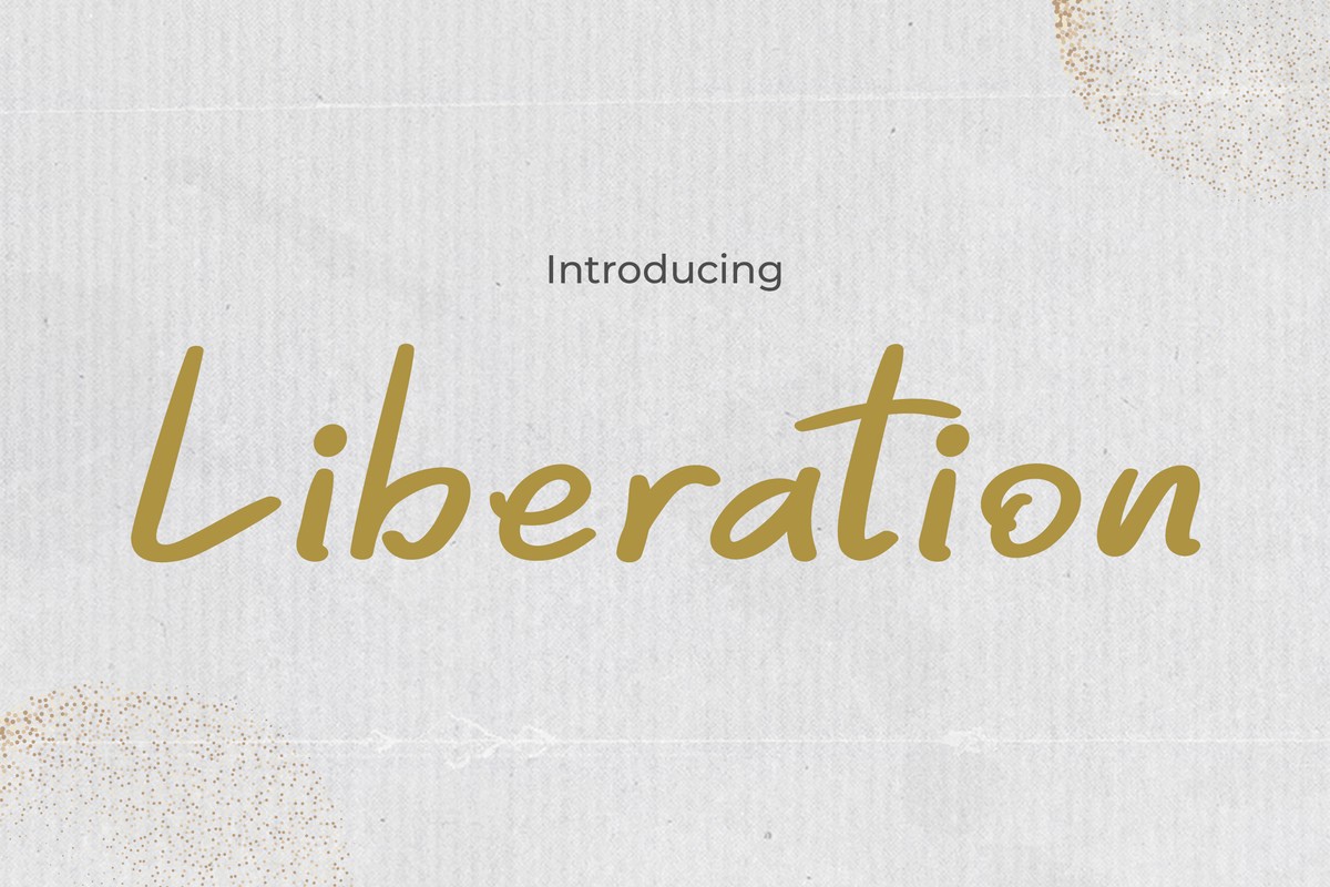 Beispiel einer Liberation-Schriftart