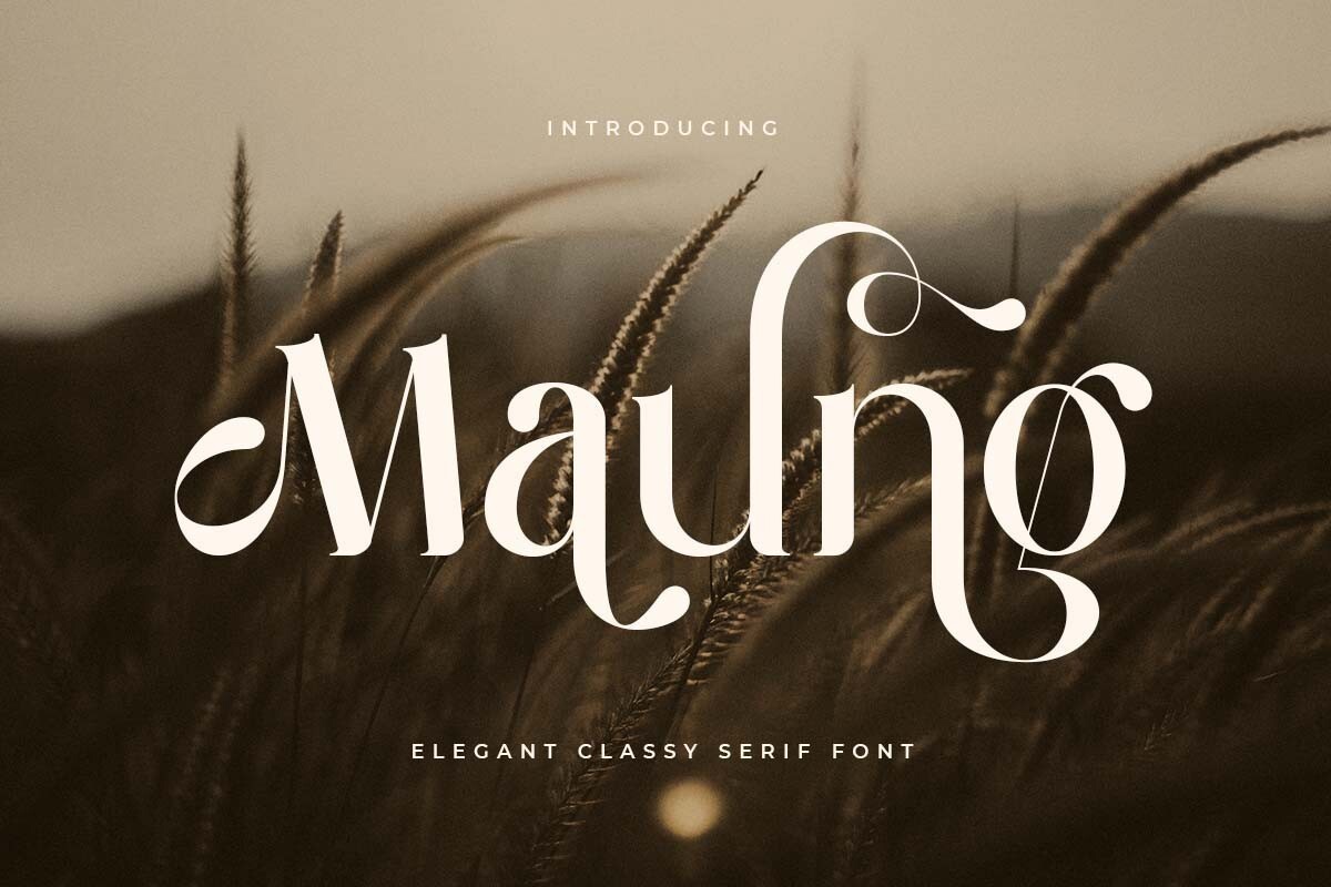 Beispiel einer Maung-Schriftart