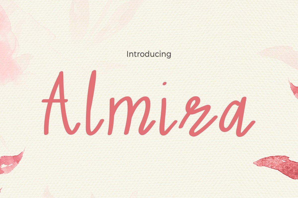 Beispiel einer Almira-Schriftart