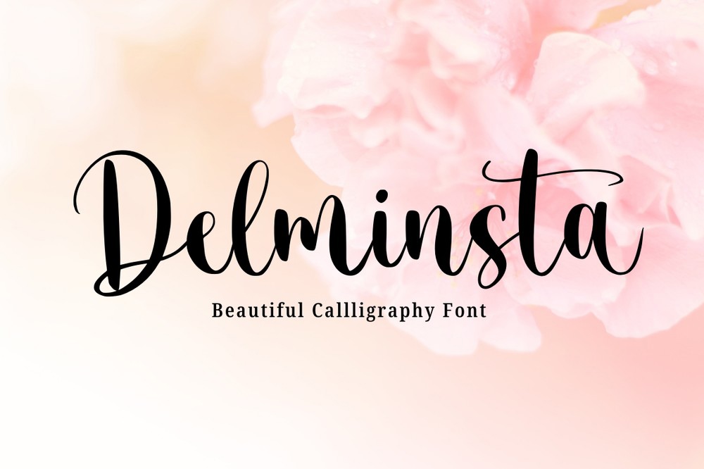 Beispiel einer Delminsta-Schriftart