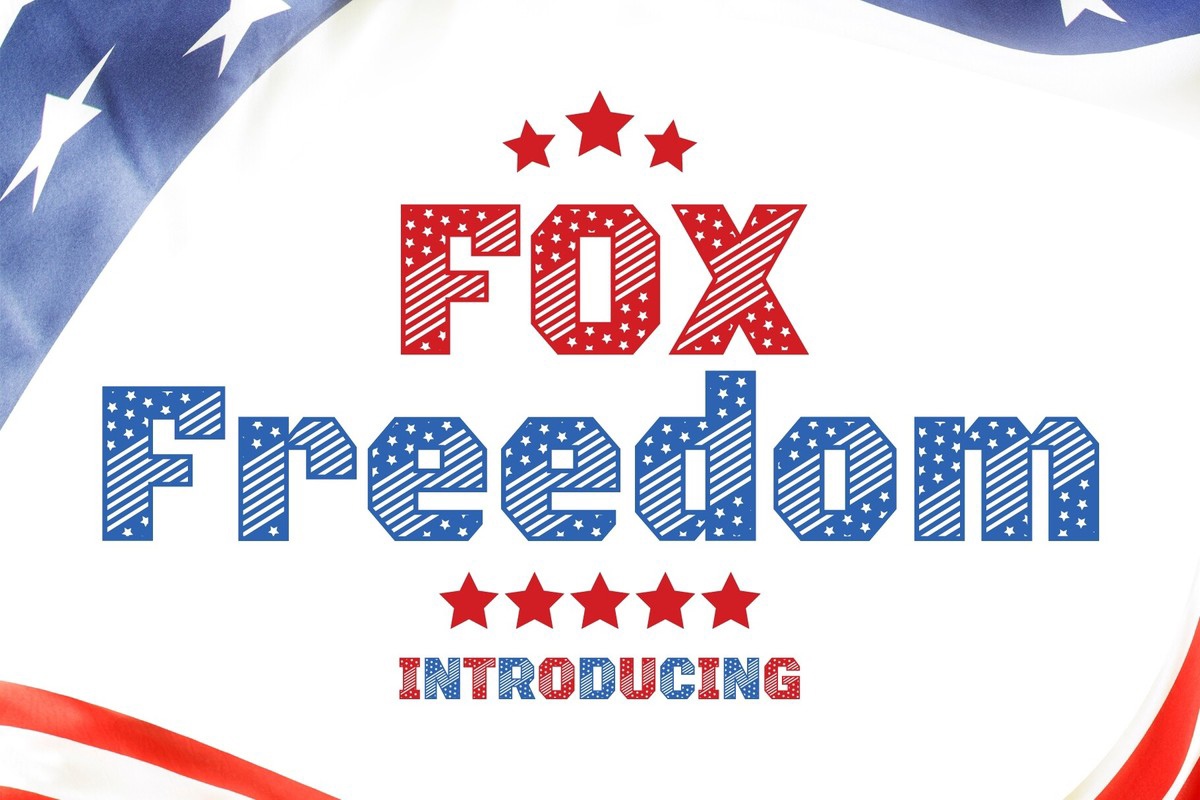 Beispiel einer Fox Freedom-Schriftart