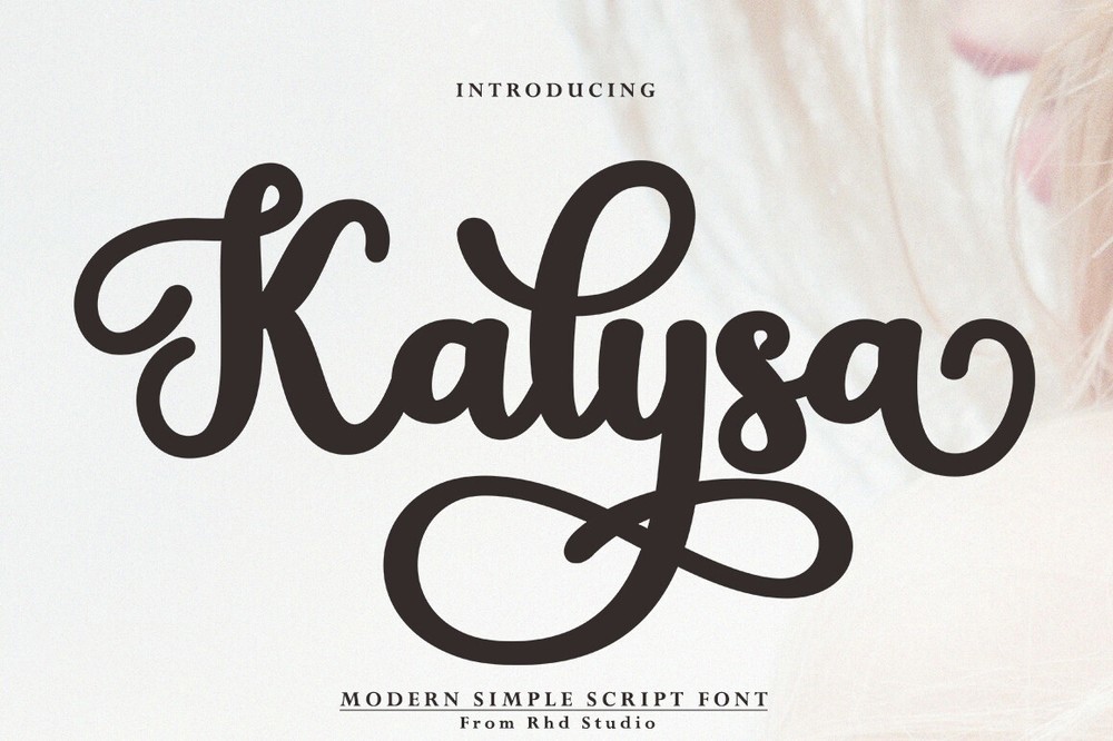 Beispiel einer Kalysa Regular-Schriftart