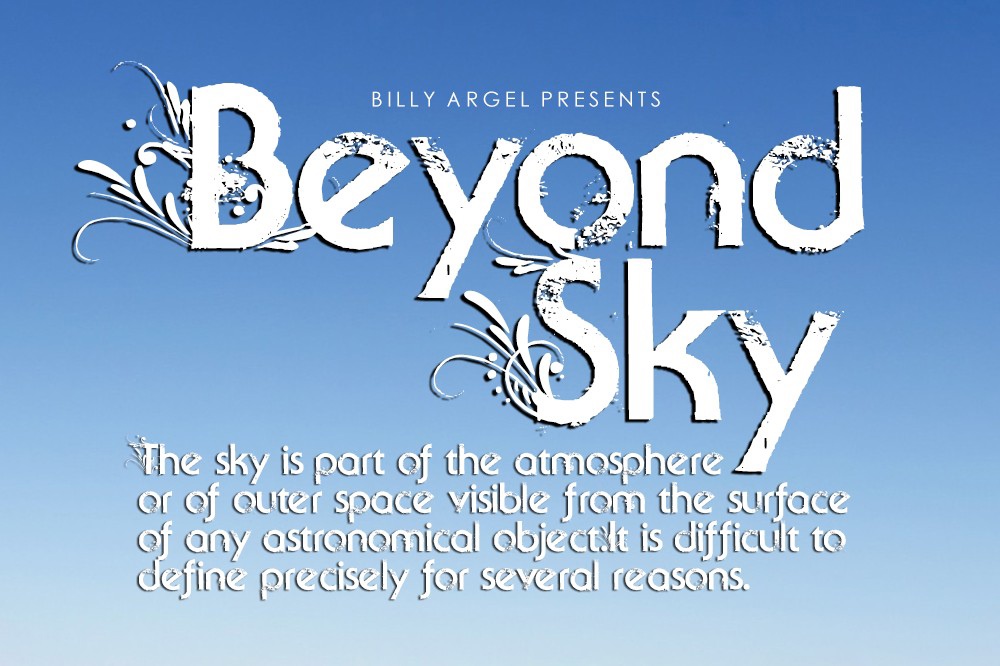 Beispiel einer Beyond Sky Regular-Schriftart