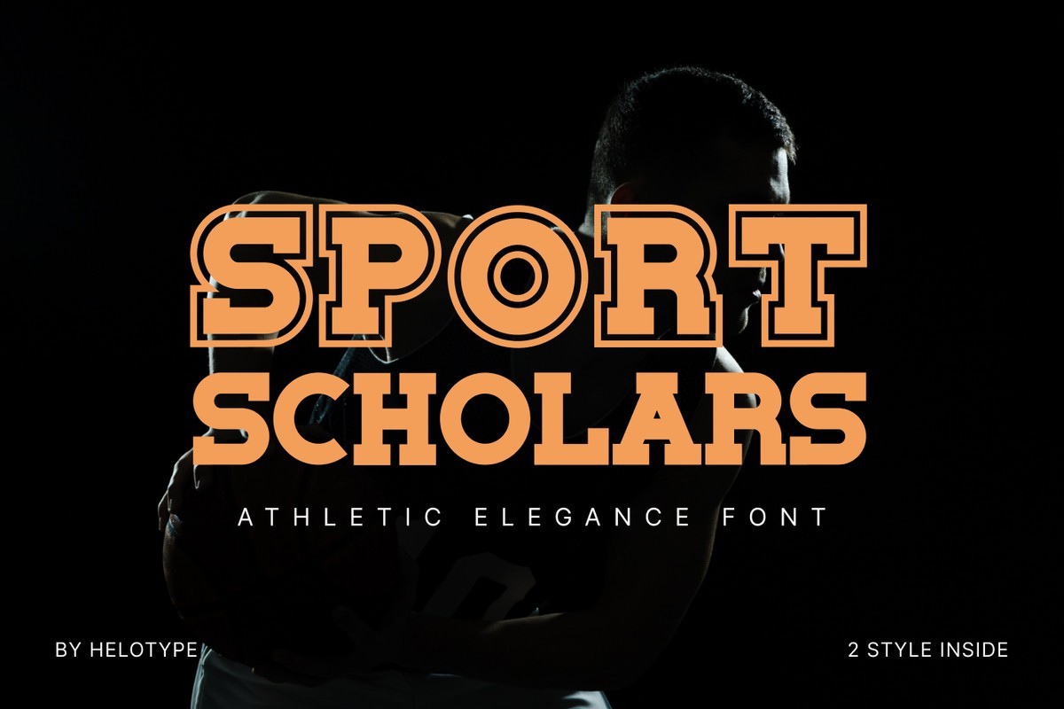 Beispiel einer Sport Scholars-Schriftart