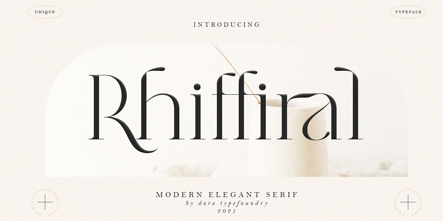 Beispiel einer Rhiffiral-Schriftart