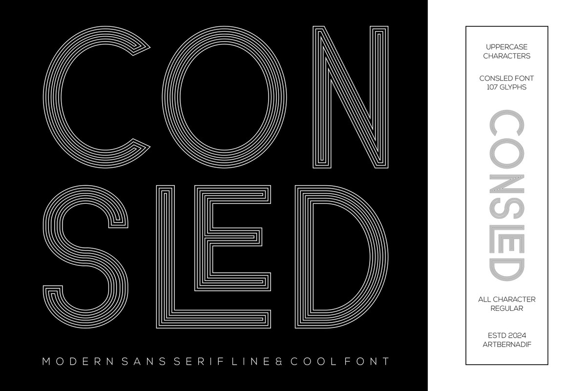 Beispiel einer Consled-Schriftart