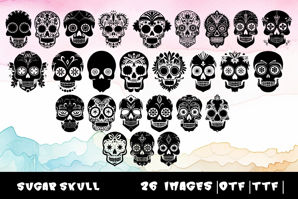 Beispiel einer Sugar Skull-Schriftart