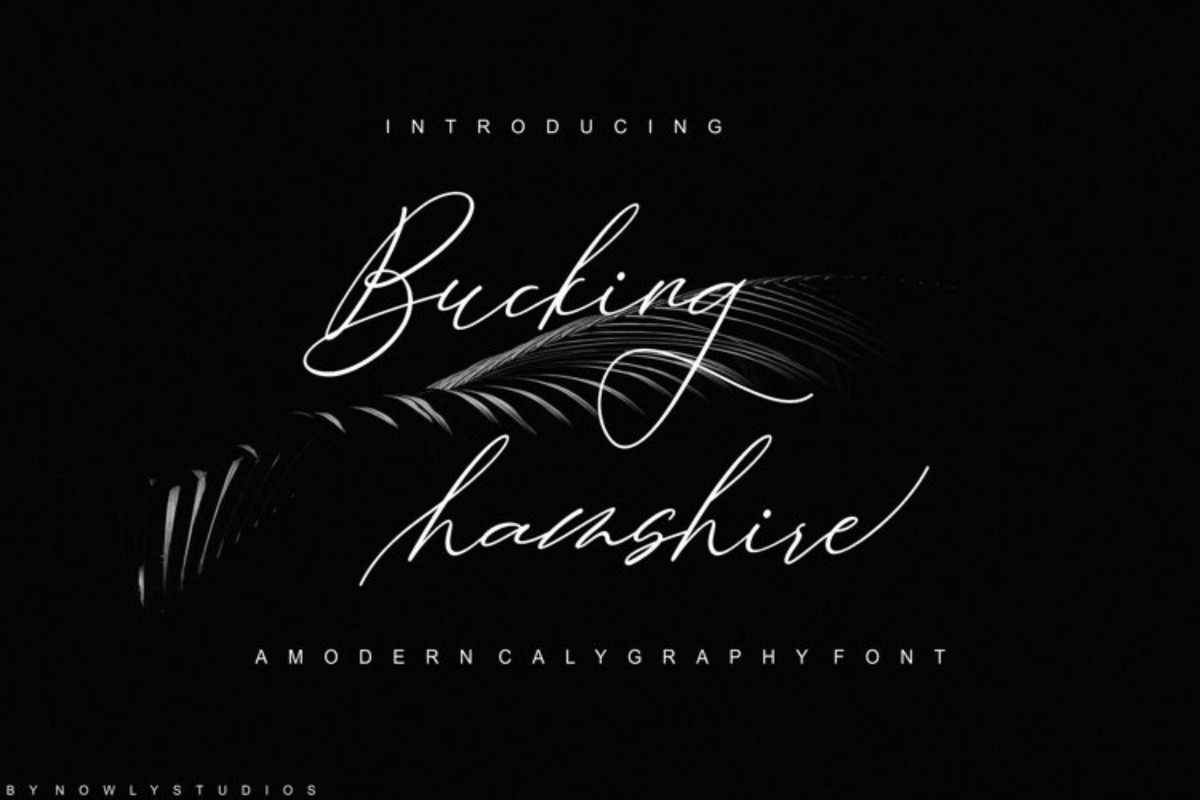 Beispiel einer Bucking Hamshire-Schriftart