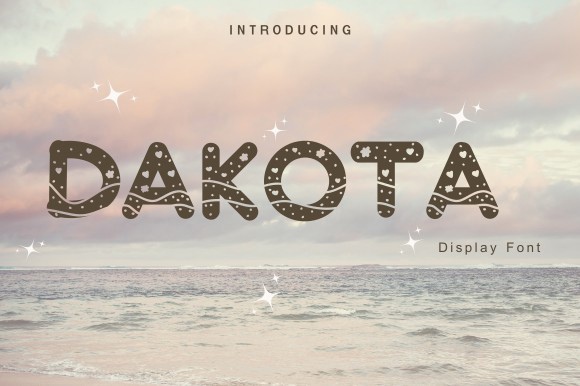 Beispiel einer Dakota-Schriftart