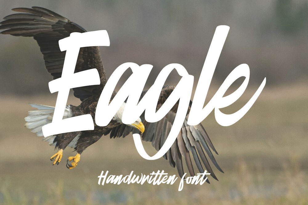 Beispiel einer Eagle-Schriftart