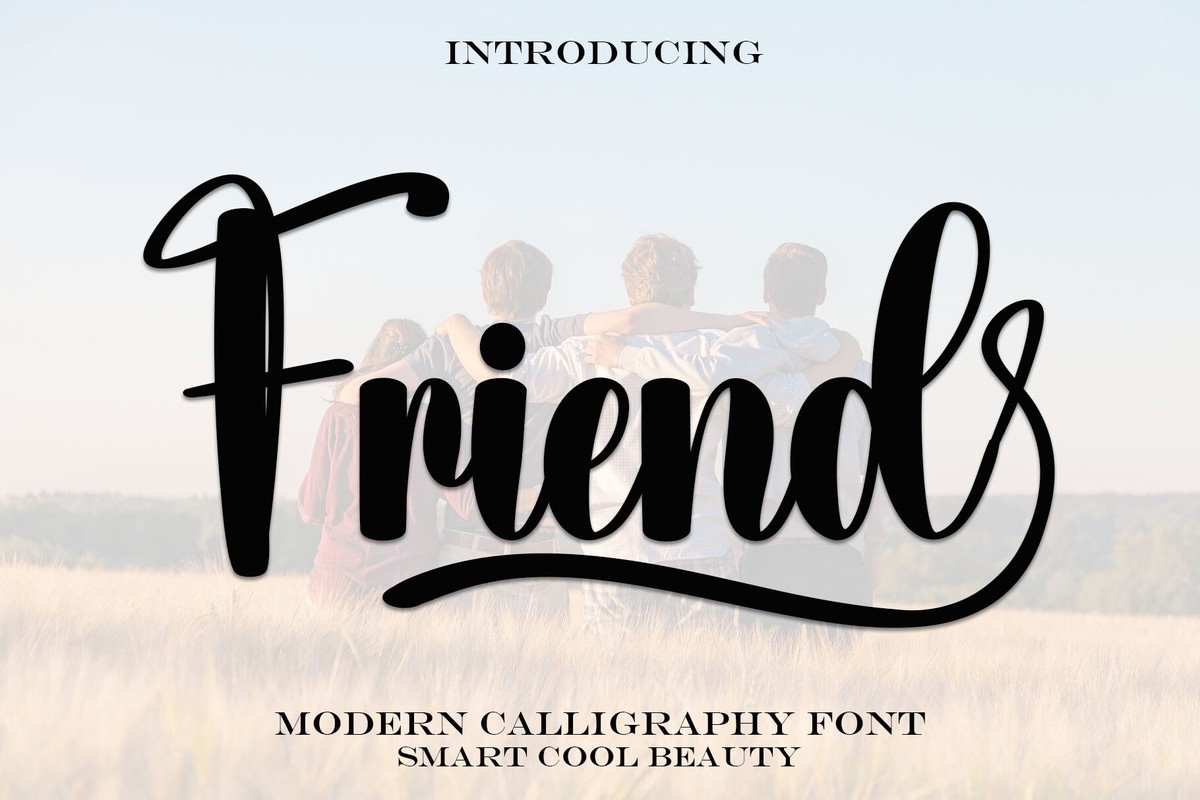 Beispiel einer Friend-Schriftart