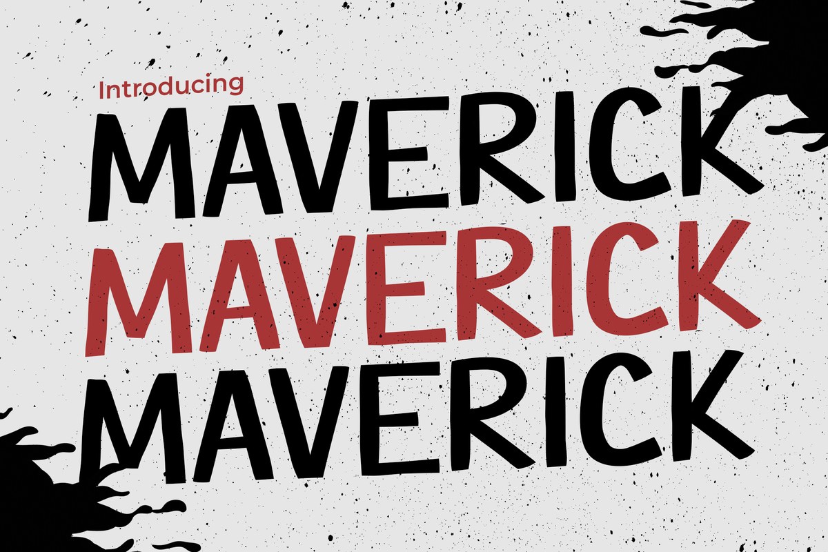 Beispiel einer Maverick Regular-Schriftart