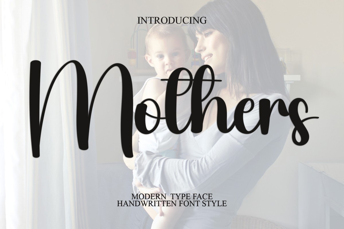 Beispiel einer Mothers-Schriftart