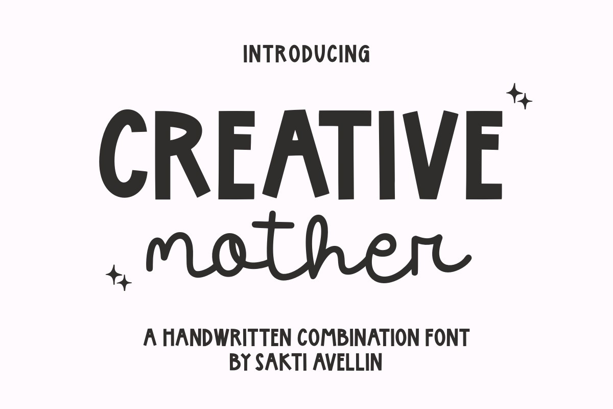 Beispiel einer Creative Mother-Schriftart