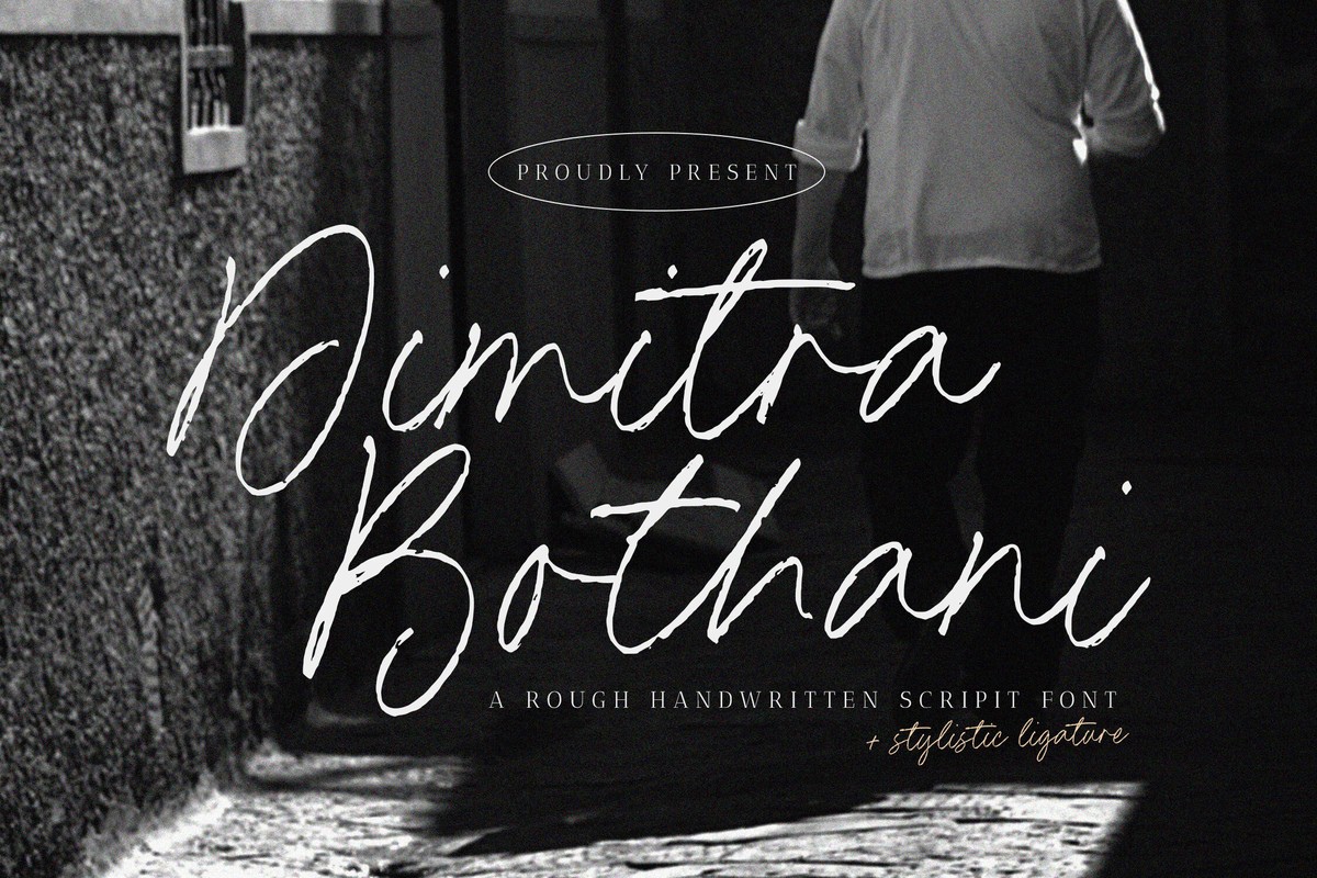 Beispiel einer Dimitra Bothani-Schriftart