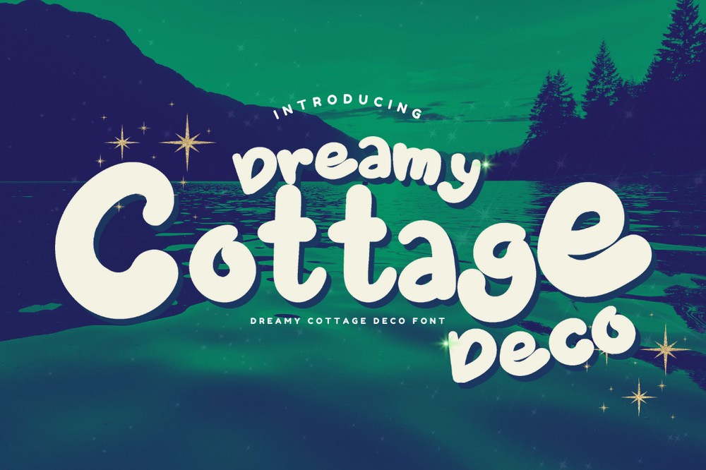 Beispiel einer Dreamy Cottage Deco-Schriftart