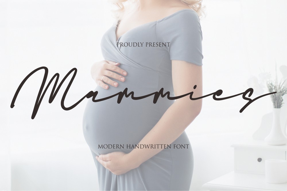 Beispiel einer Mammies-Schriftart