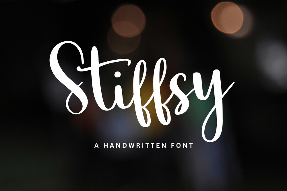 Beispiel einer Stiffsy-Schriftart