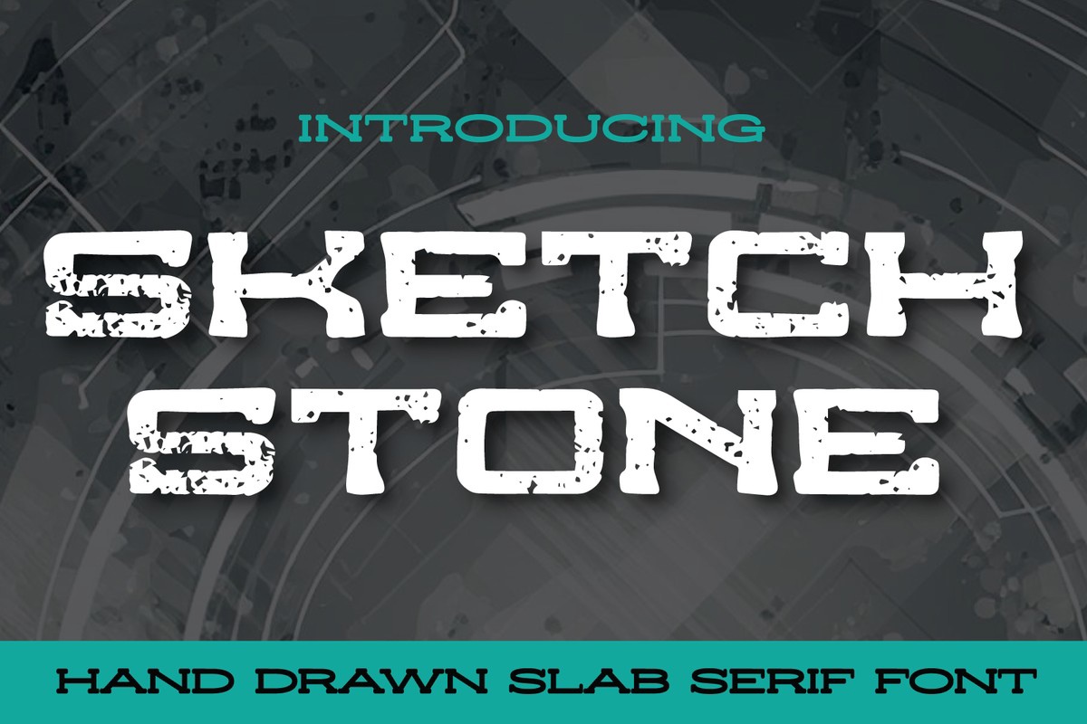 Beispiel einer Sketchstone-Schriftart