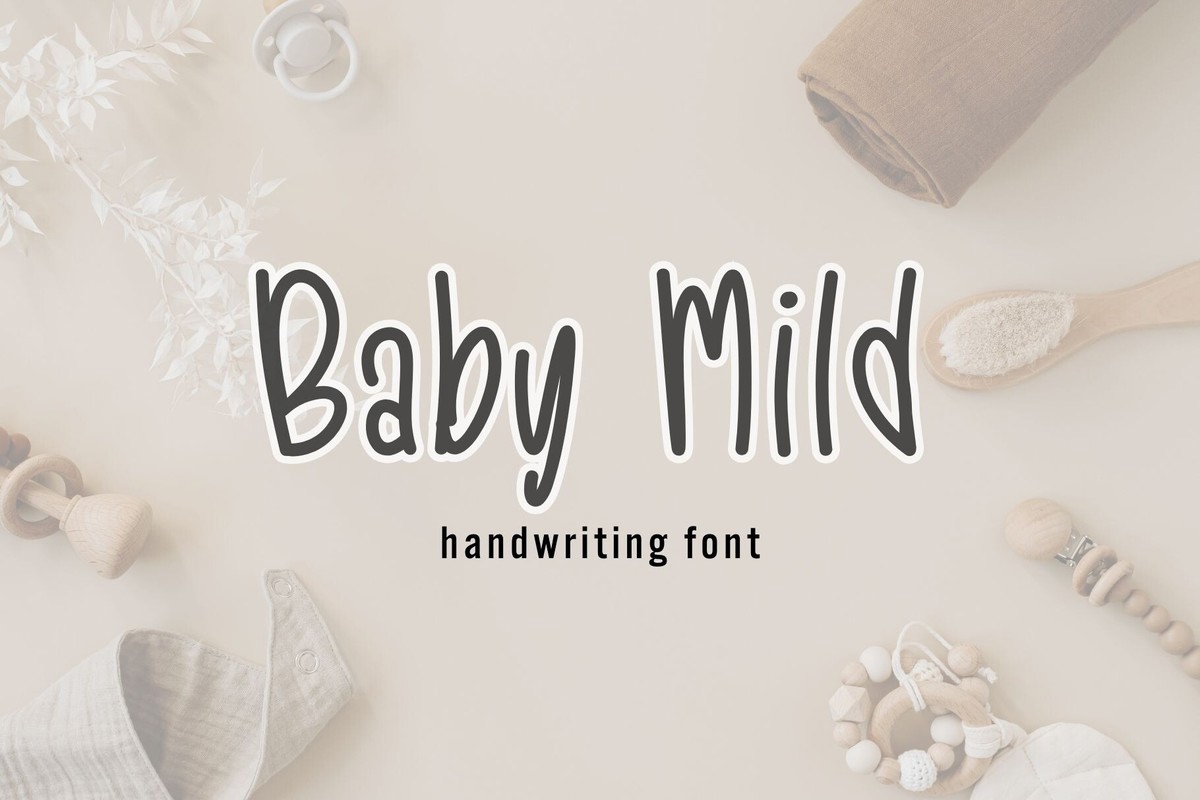 Beispiel einer Baby Mild-Schriftart