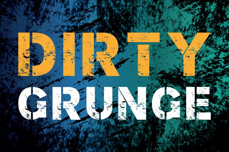 Beispiel einer Dirty Grung Regular-Schriftart