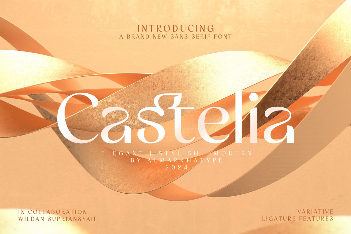 Beispiel einer Castelia-Schriftart