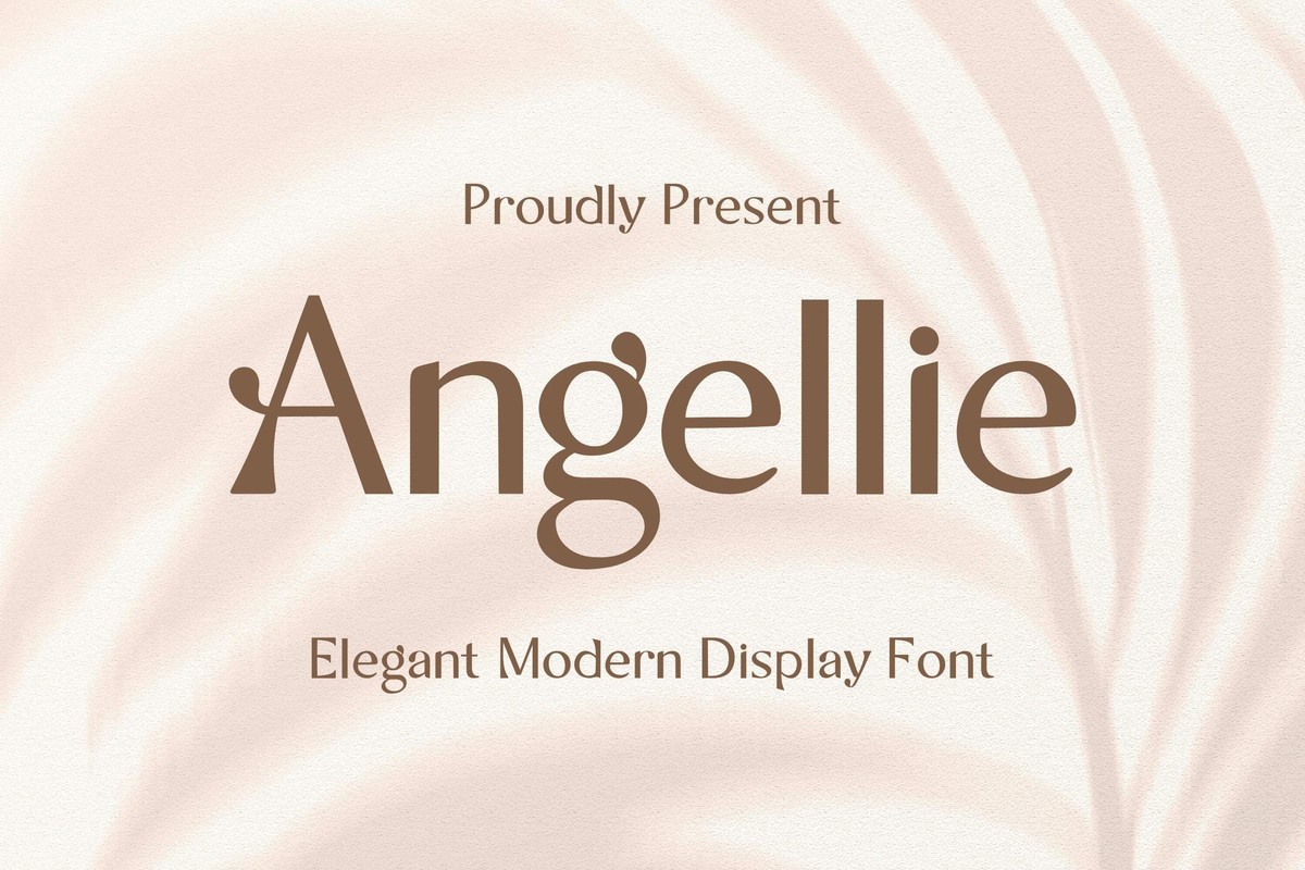 Beispiel einer Angellie Regular-Schriftart