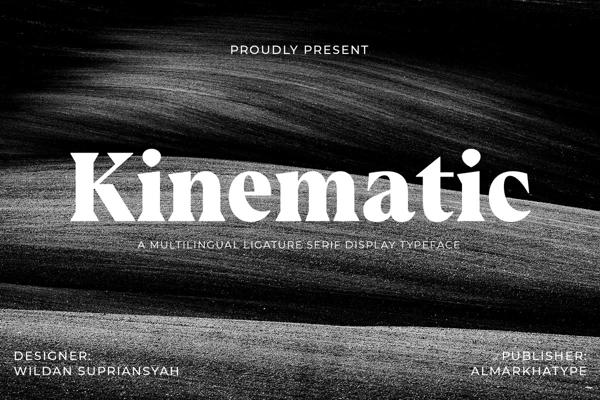 Beispiel einer Kinematic-Schriftart