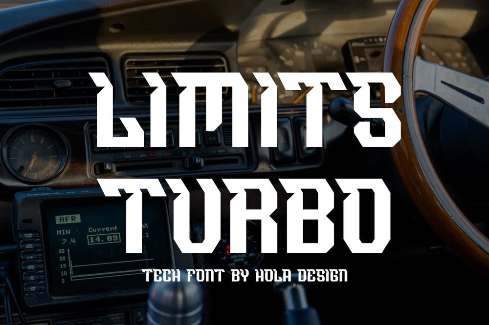 Beispiel einer Limits Turbo-Schriftart