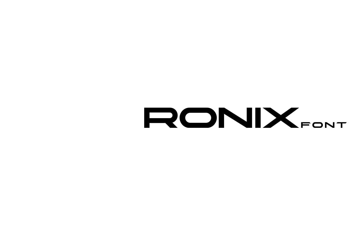 Beispiel einer Ronix-Schriftart