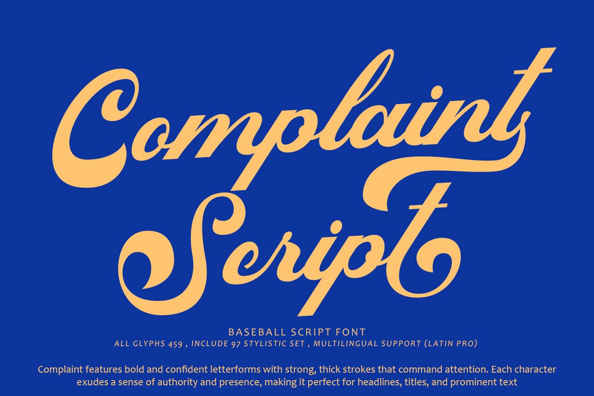 Beispiel einer Complaint Regular-Schriftart